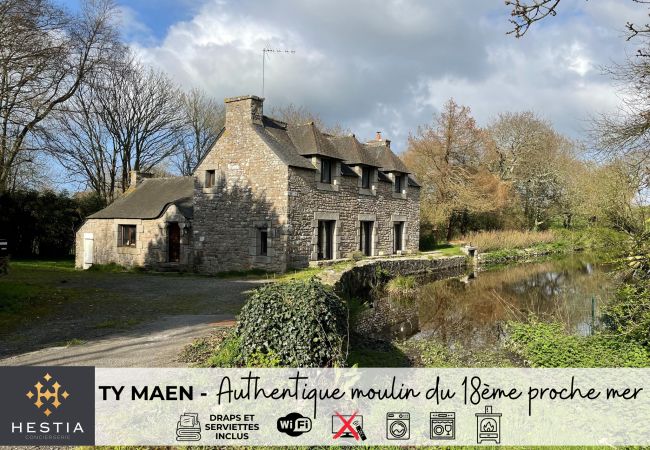Maison à Plourin - TY MAEN - Authentique moulin du 18ème proche mer