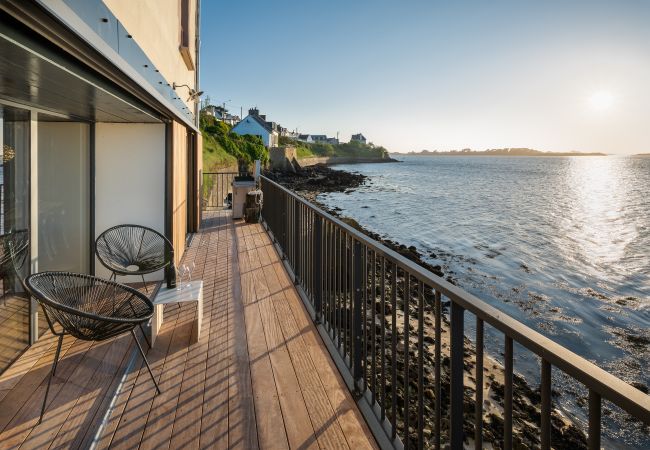 Appartement à Landéda - ILE CEZON - Duplex de luxe avec magnifique vue mer