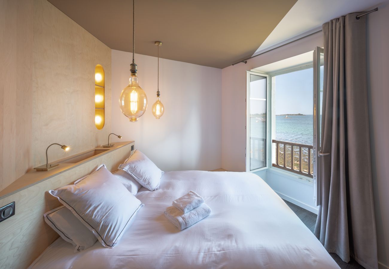 Appartement à Landéda - ILE CEZON - Duplex de luxe avec magnifique vue mer