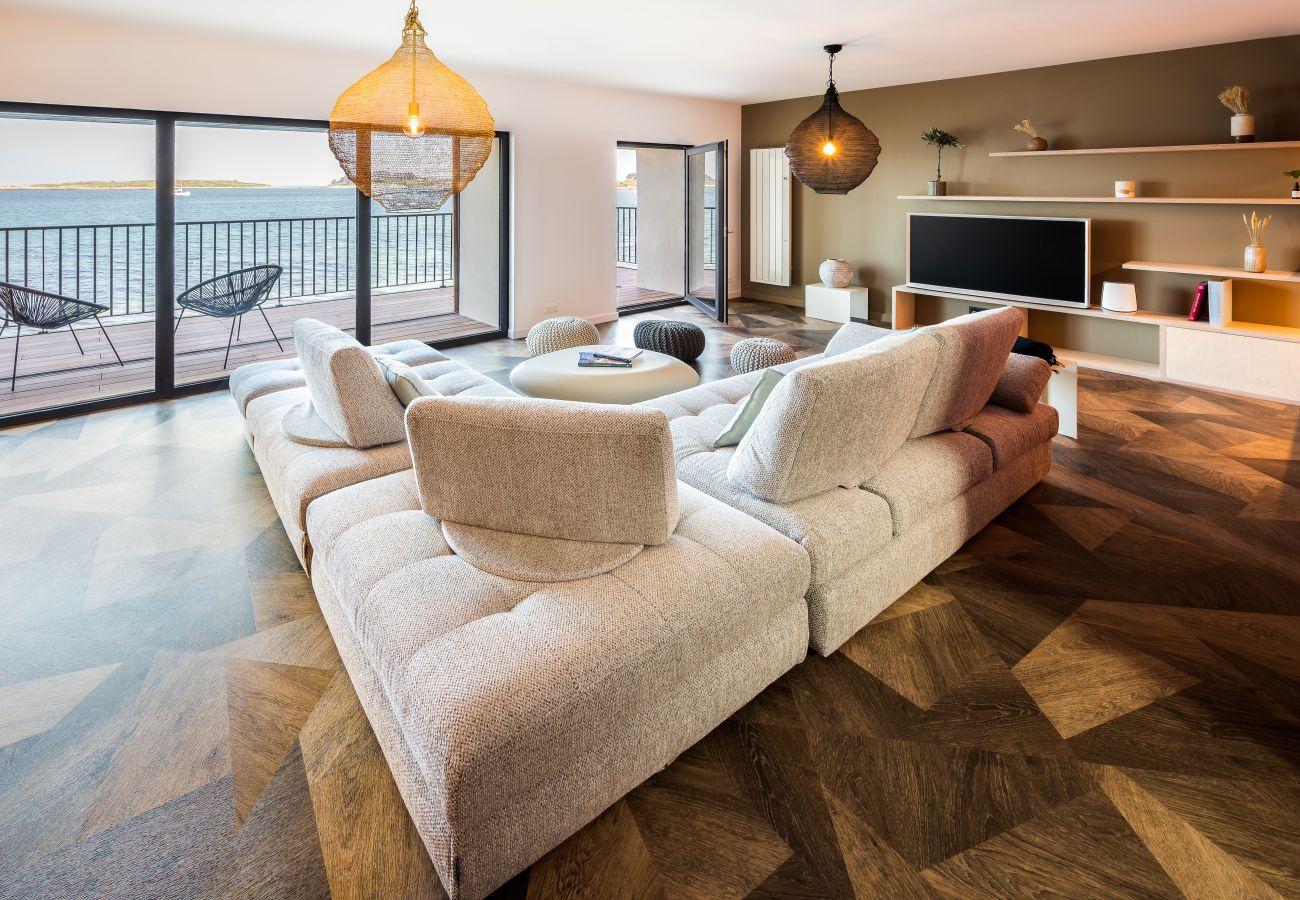Appartement à Landéda - ILE CEZON - Duplex de luxe avec magnifique vue mer