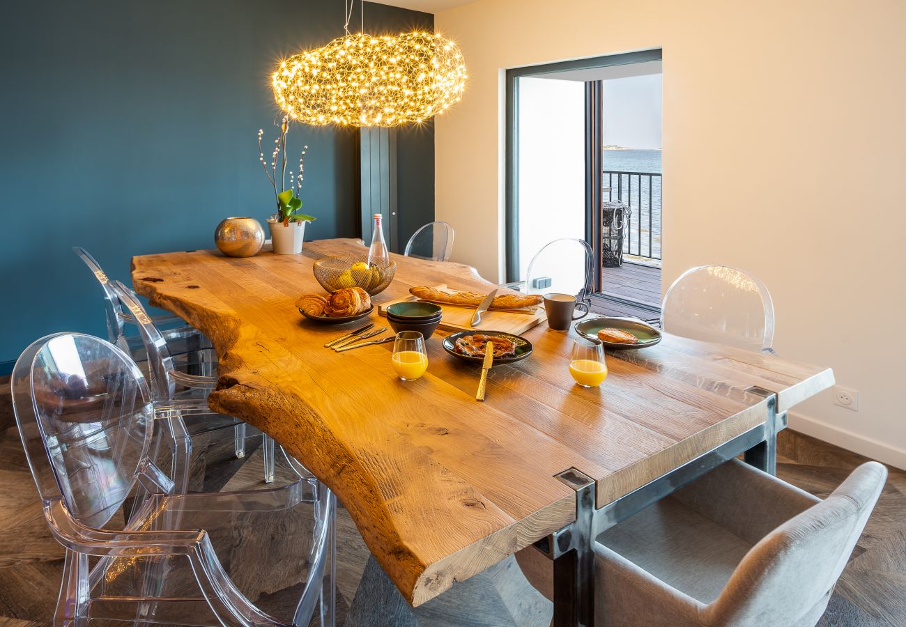 Appartement à Landéda - ILE CEZON - Duplex de luxe avec magnifique vue mer