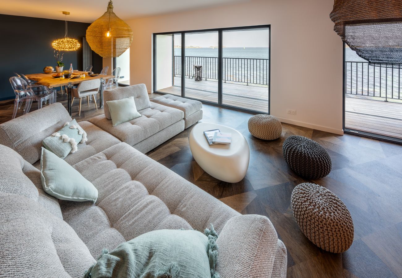 Appartement à Landéda - ILE CEZON - Duplex de luxe avec magnifique vue mer