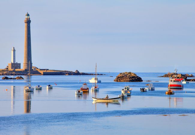 Appartement à Landéda - ILE WRACH - Duplex de luxe avec magnifique vue mer