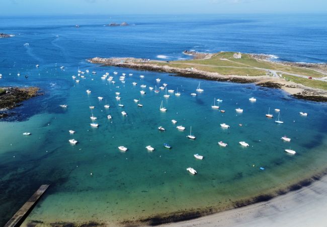 Appartement à Landéda - ILE WRACH - Duplex de luxe avec magnifique vue mer