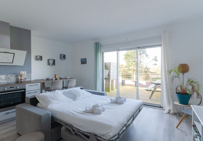 Appartement à Ploudalmézeau - ROSCAROC ENEZ KARN - Joli T2 vue mer proche plage