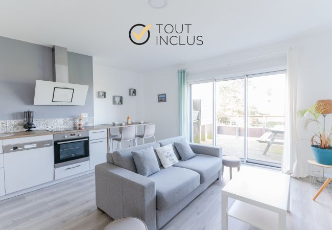 Appartement à Ploudalmézeau - ROSCAROC ENEZ KARN - Joli T2 vue mer proche plage