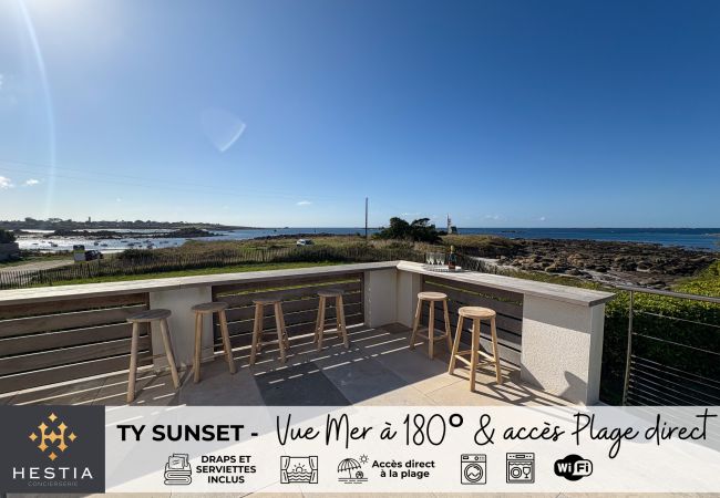Maison à Ploudalmézeau - TY SUNSET - Vue Mer à 180° & accès Plage direct Maison à Ploudalmézeau - TY SUNSET - Vue Mer à 180° & accès Plage direct