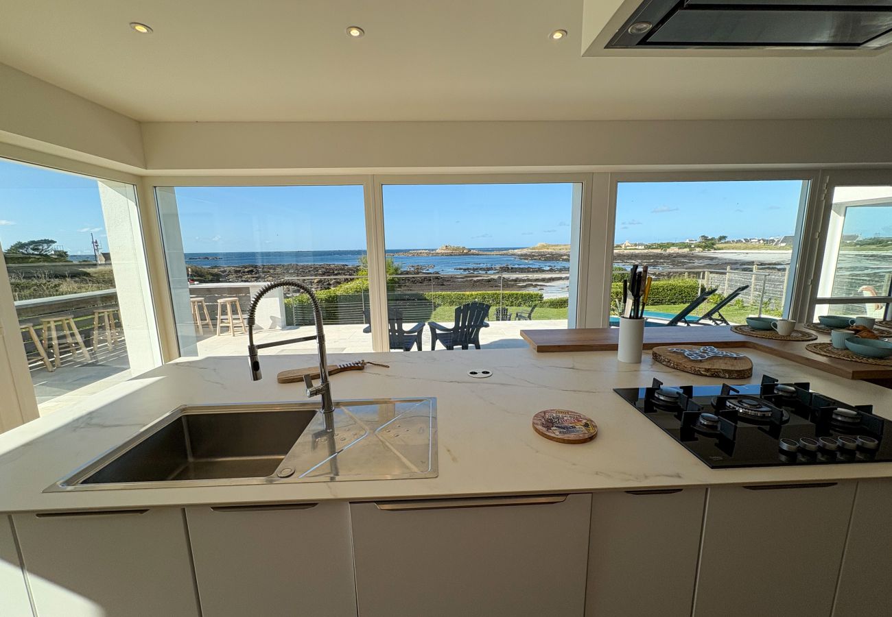 Maison à Ploudalmézeau - TY SUNSET - Vue Mer à 180° & accès Plage direct