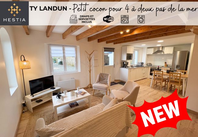 Maison à Landunvez - NOUVEAU - petit cocon pour 4 à deux pas de la mer