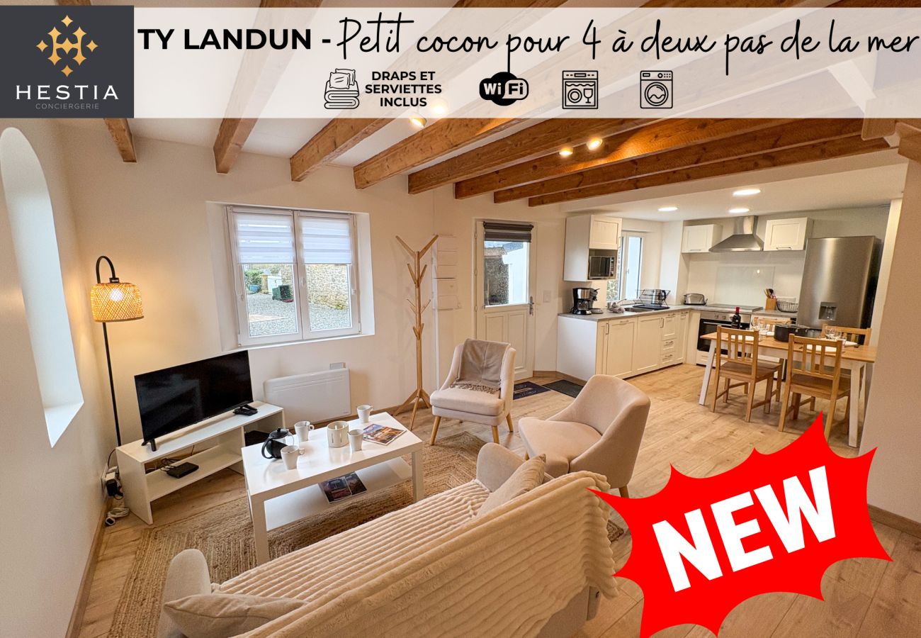 Maison à Landunvez - NOUVEAU - petit cocon pour 4 à deux pas de la mer